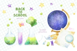 Back to School Girls edition clipart