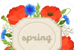 Backgrounds with spring flowers.