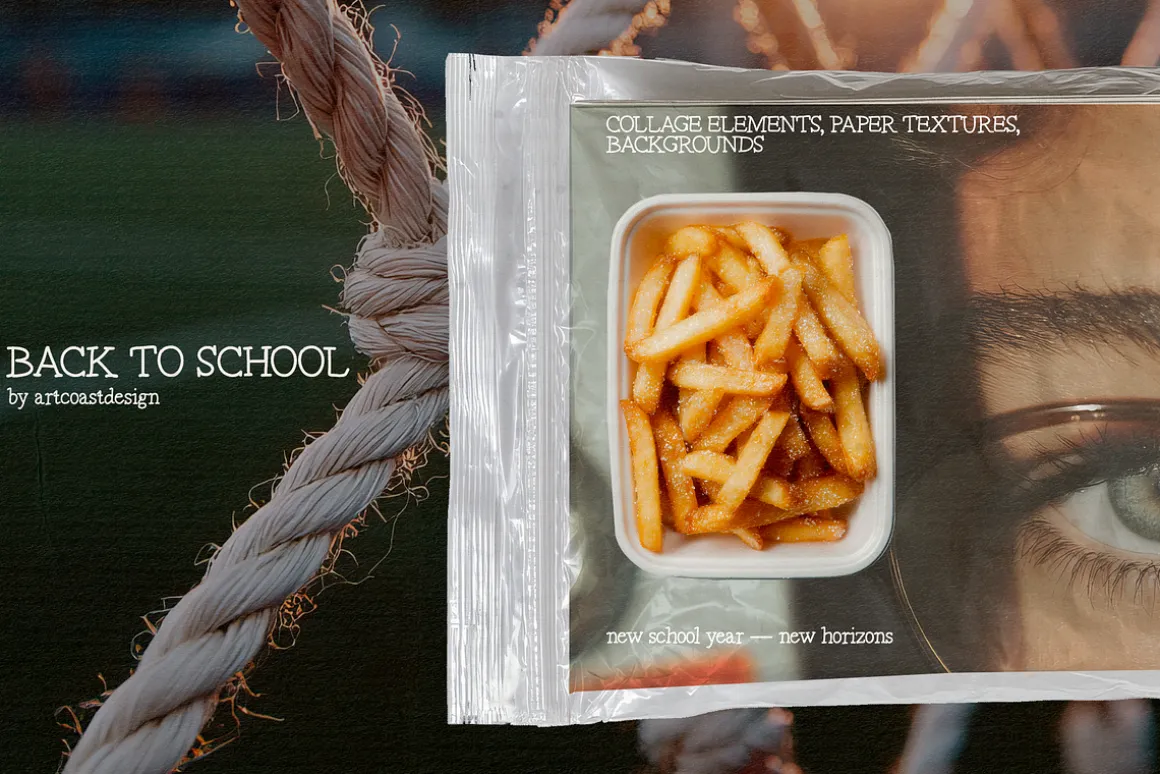 Back To School Collage Elements