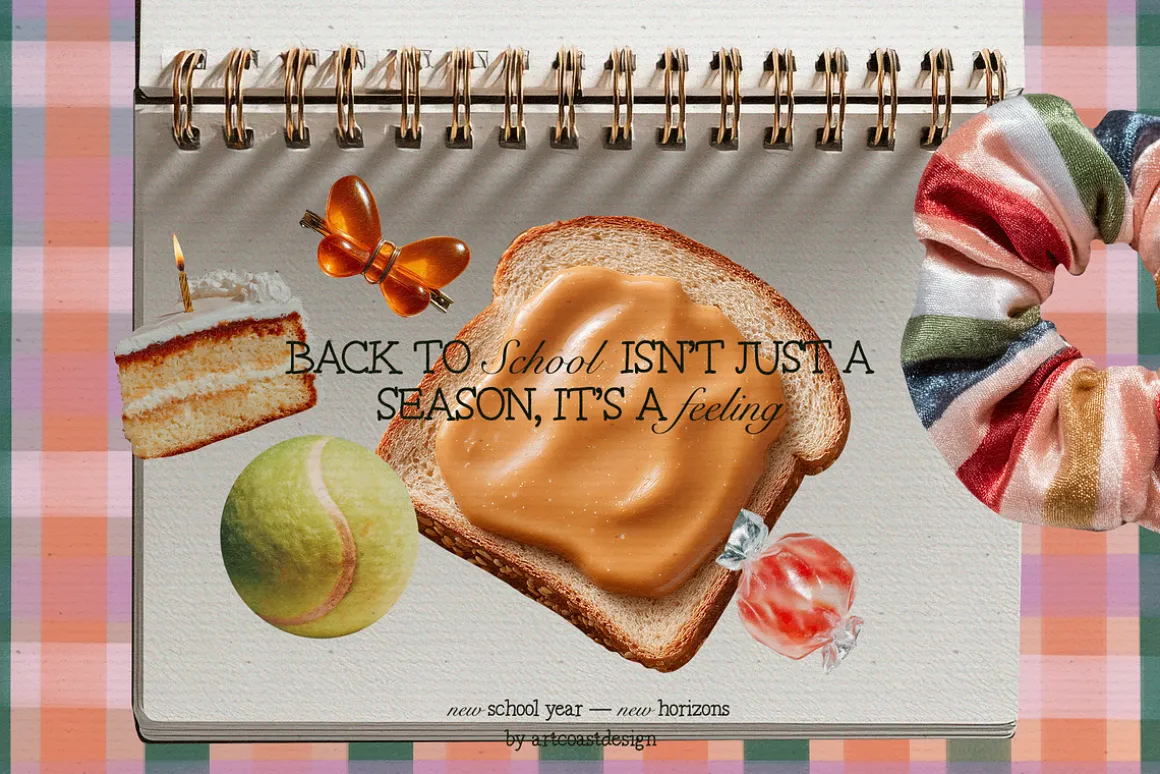 Back To School Collage Elements