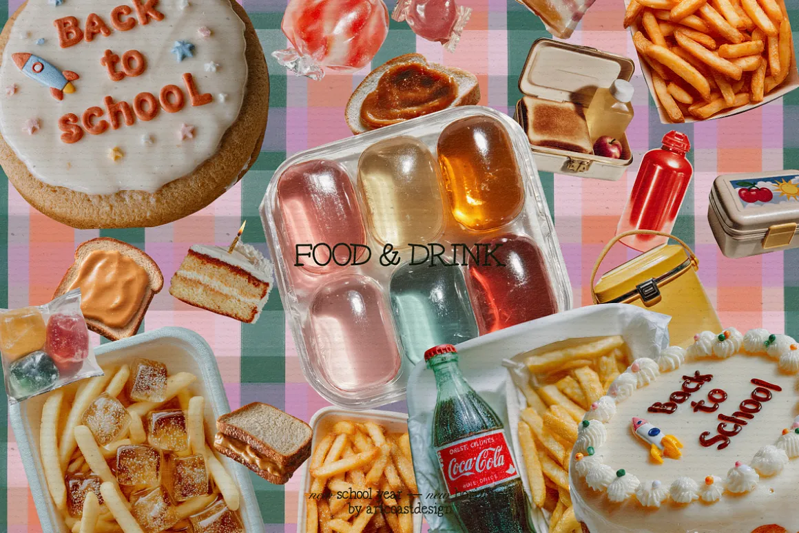 Back To School Collage Elements