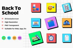 Back to School 3D Icons