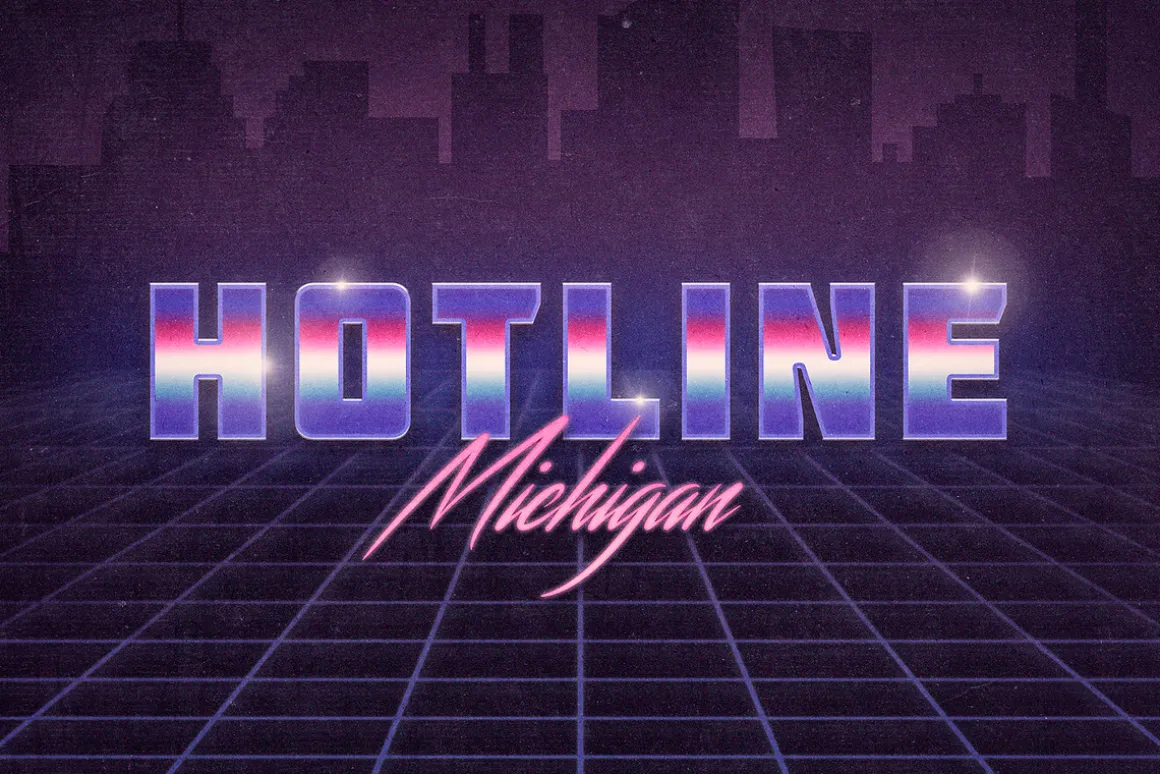 Back to the 80s Retro Text Effects
