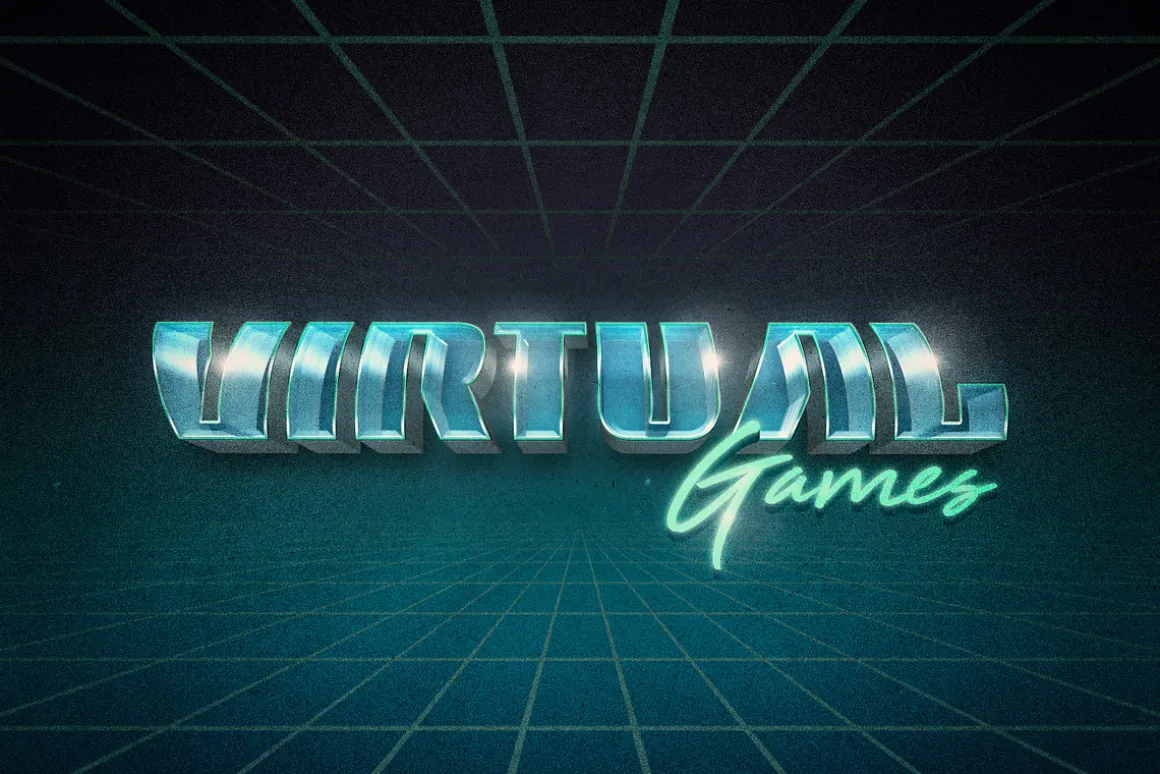 Back to the 80s Retro Text Effects