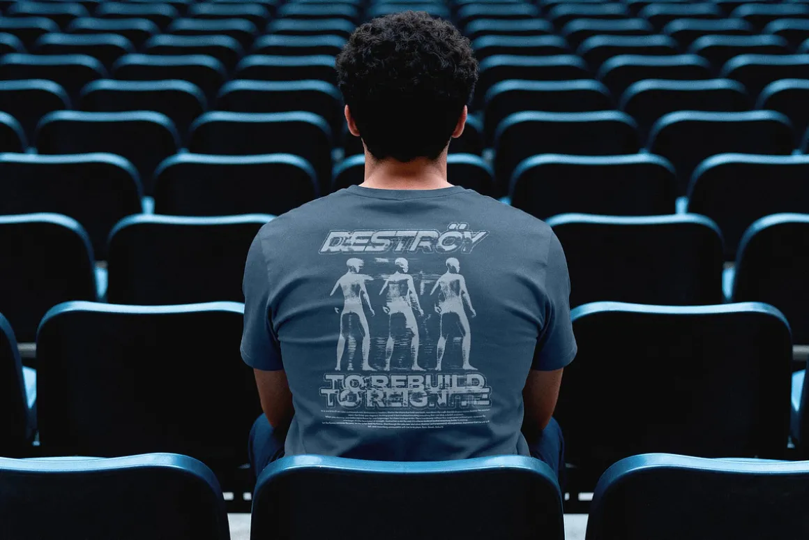 Back View T-shirt Mockup
