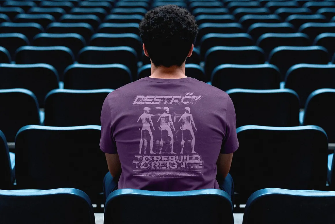 Back View T-shirt Mockup