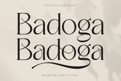 Badoga Modern Serif Font