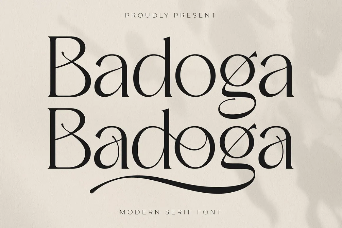 Badoga Modern Serif Font