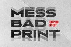 Bad Print Text & logo Effect