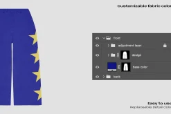 Baggy sweatpants mockup