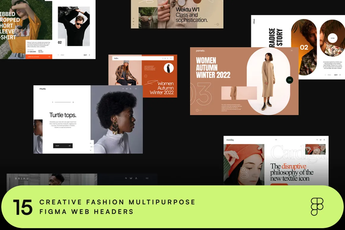 Bajhu - 15 Figma Fashion Web Headers