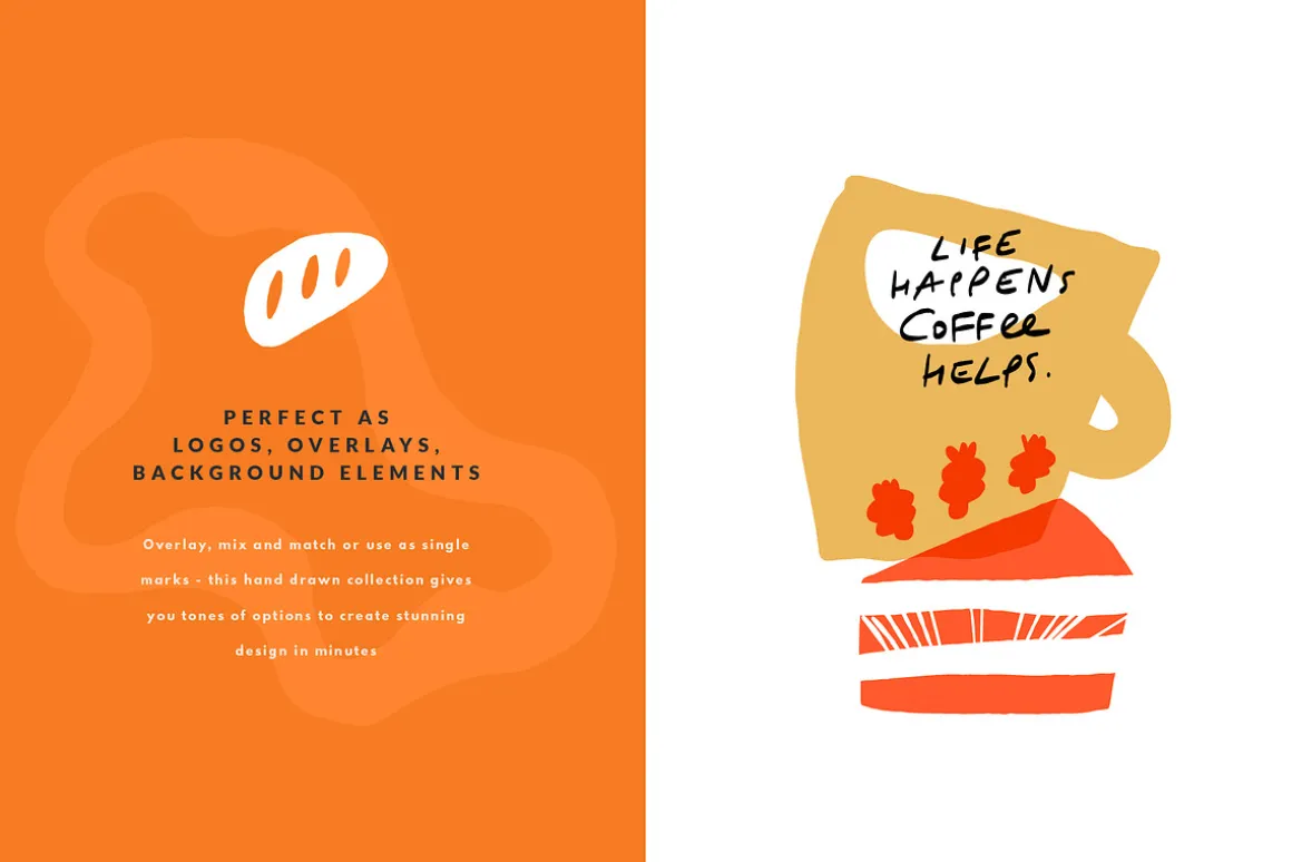 BAKERY SHAPES | HAND DRAWN CLIPART