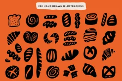 BAKERY SHAPES | HAND DRAWN CLIPART