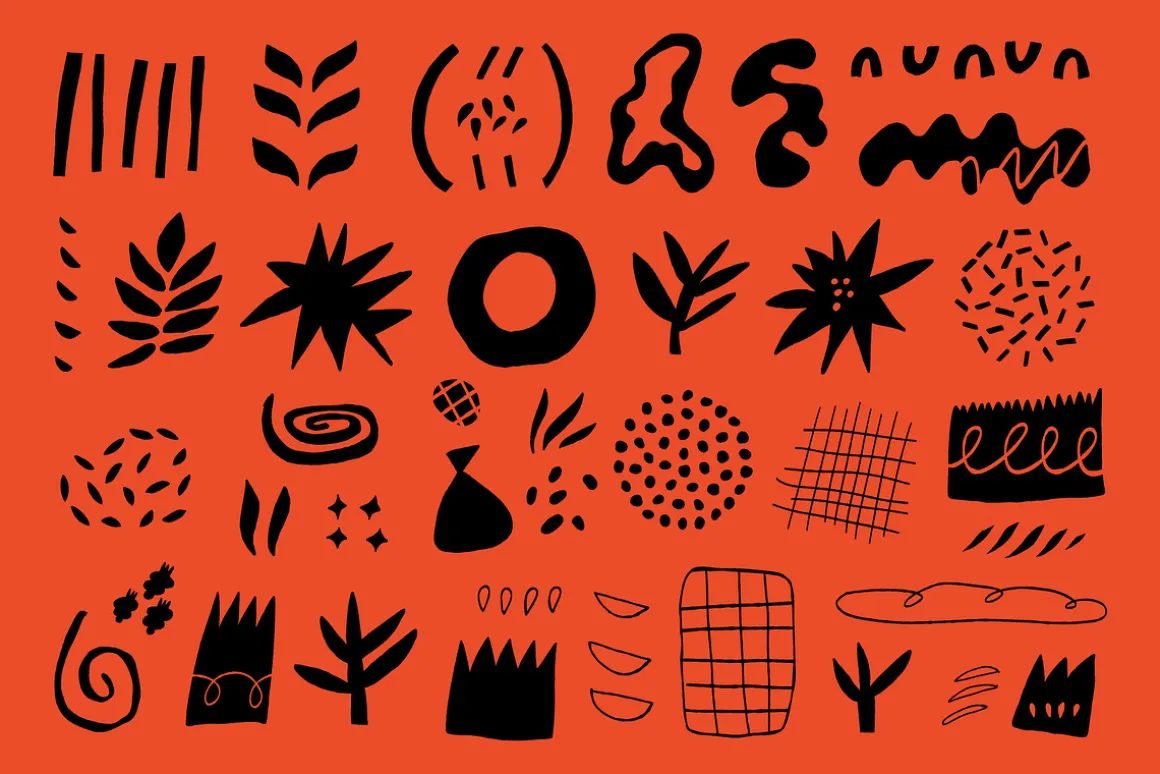 BAKERY SHAPES | HAND DRAWN CLIPART