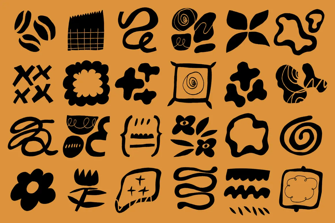 BAKERY SHAPES | HAND DRAWN CLIPART