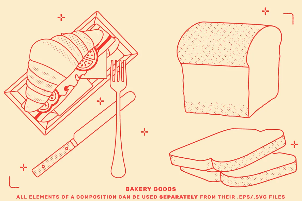 Bakery Vector Illustrations