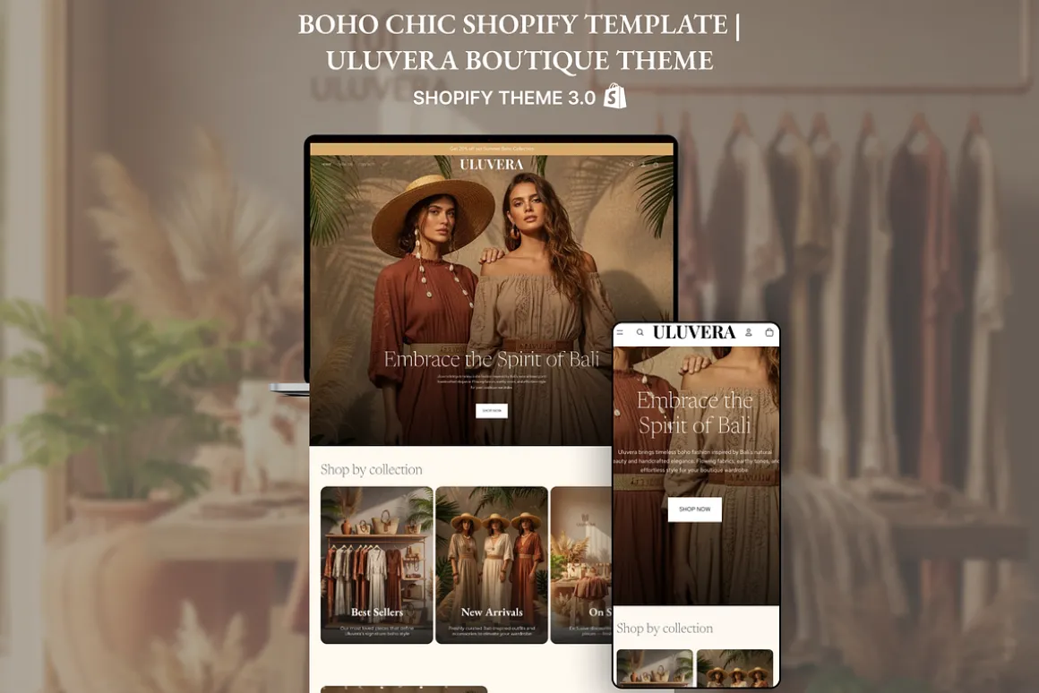 Bali Boho Tropical Shopify 2.0 Theme