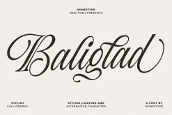 Baliglad – Stylish Calligraphy Font