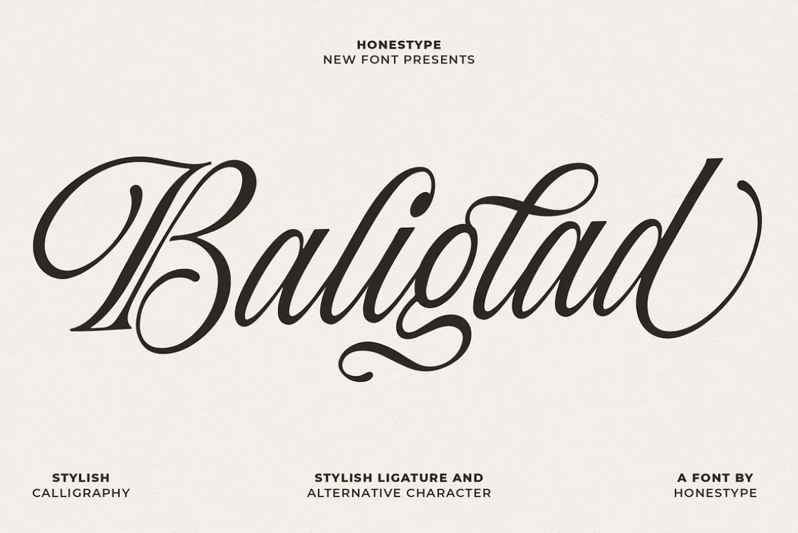 Baliglad – Stylish Calligraphy Font