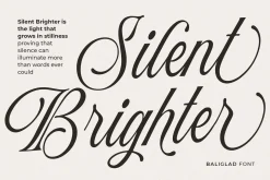 Baliglad – Stylish Calligraphy Font