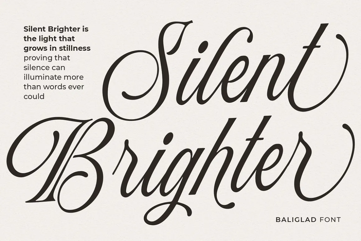 Baliglad – Stylish Calligraphy Font
