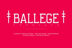 Ballege Typeface