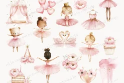 Ballerina Clipart | Baby Girl Party