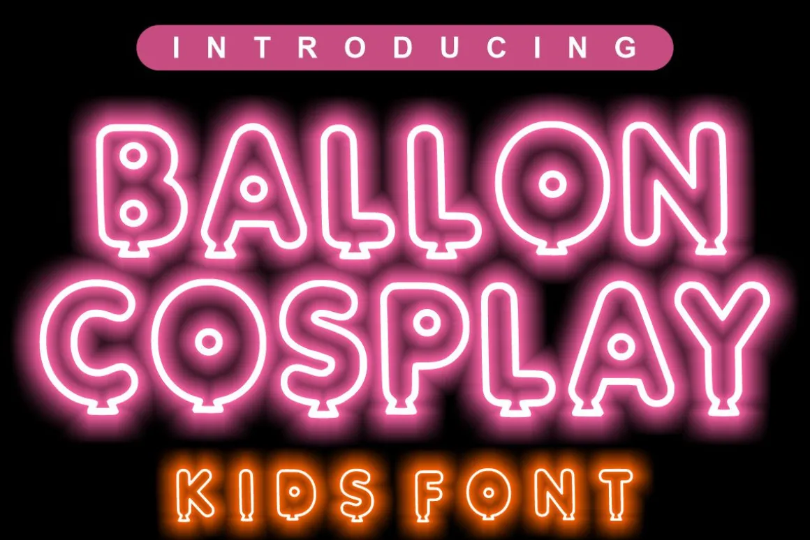 BALLON COSPLAY - PLAYFULL FONT