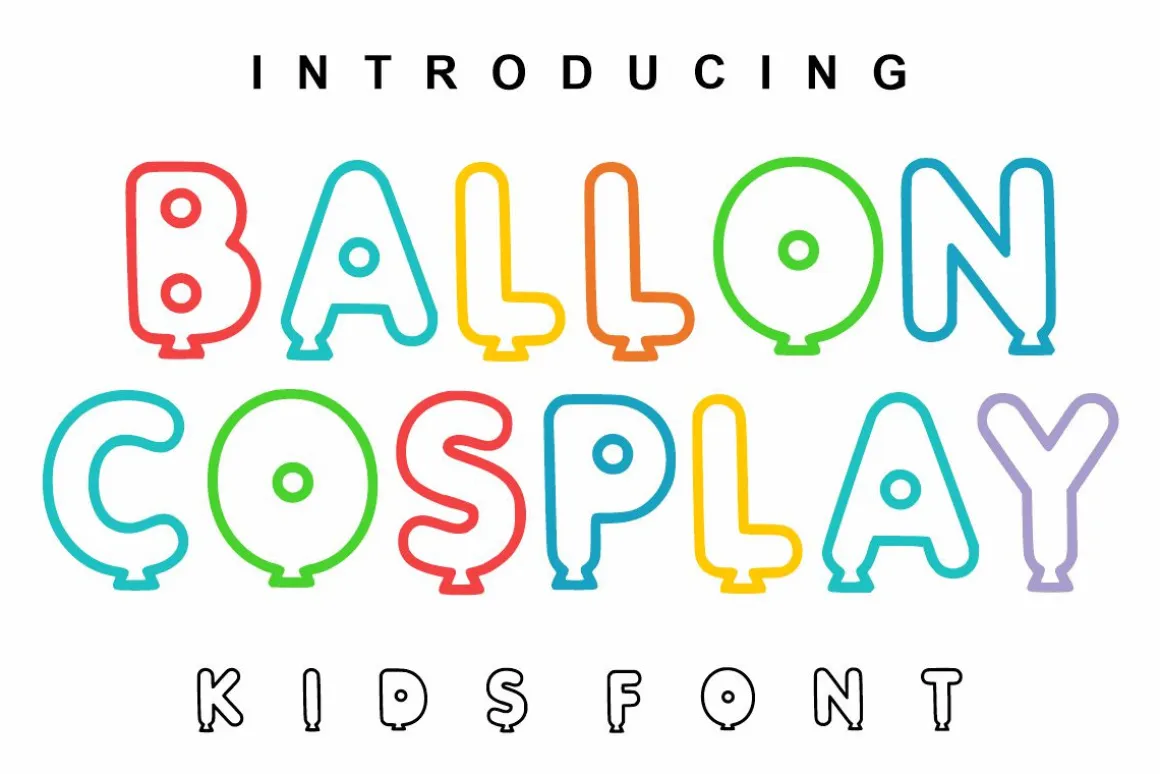 BALLON COSPLAY - PLAYFULL FONT