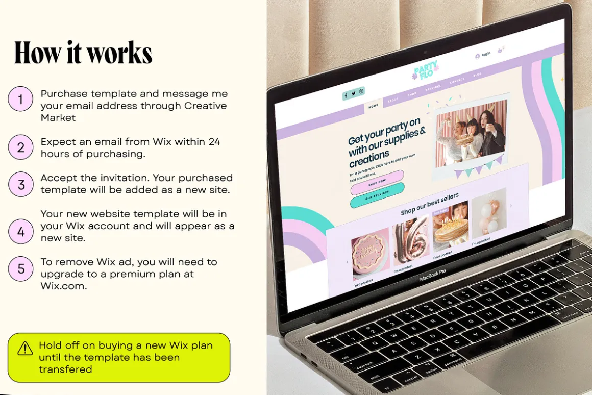 Balloon business website template