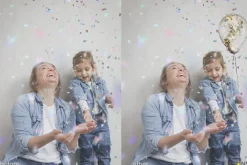 Balloons Confetti photoshop overlay