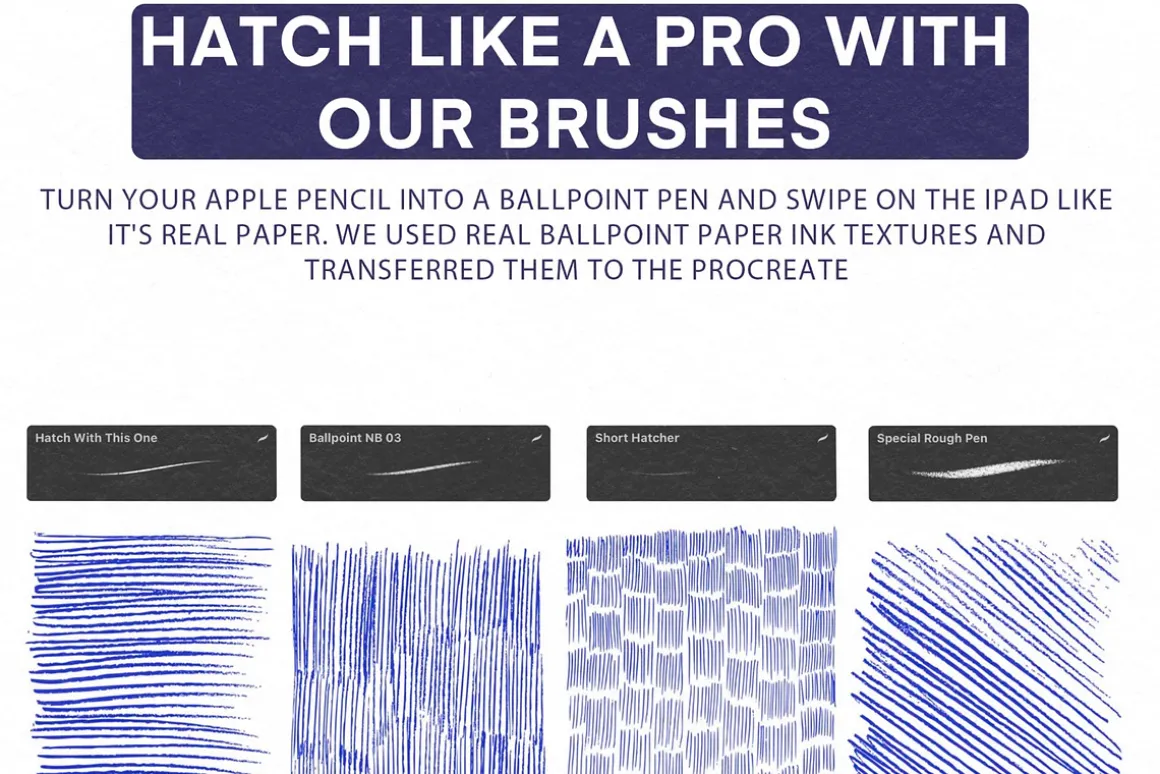 Ballpoint Brushes For Procreate
