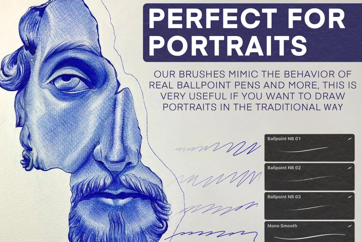 Ballpoint Brushes For Procreate