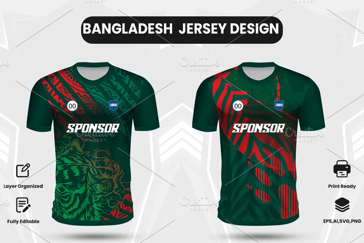 Bangladesh Cricket Jersey Design