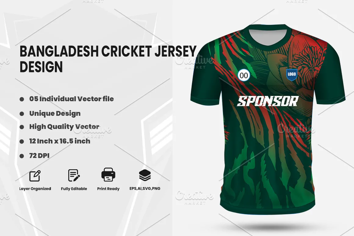 Bangladesh Cricket Jersey Design
