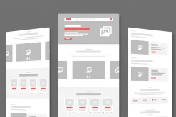 Banking and Finance Wireframe Layout