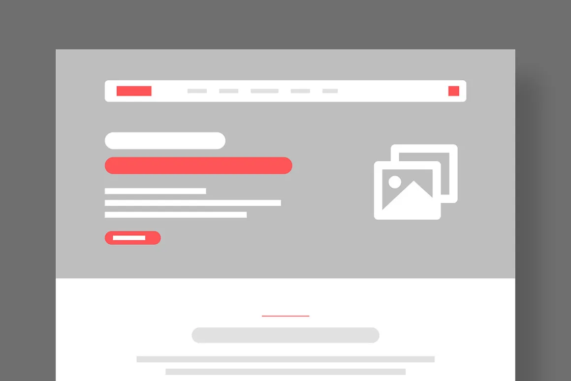 Banking and Finance Wireframe Layout
