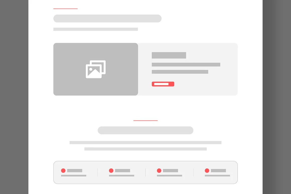 Banking and Finance Wireframe Layout