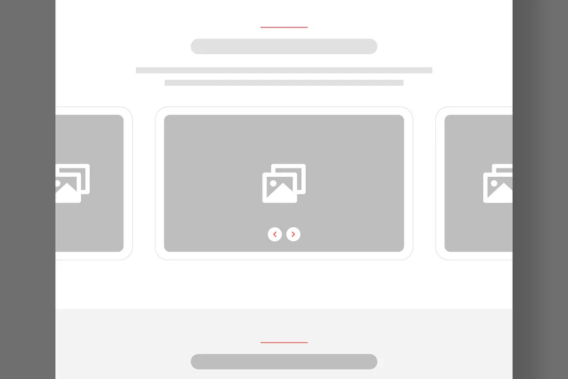 Banking and Finance Wireframe Layout