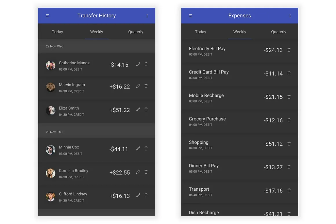Banking & Finance UI Kit (Sketch)
