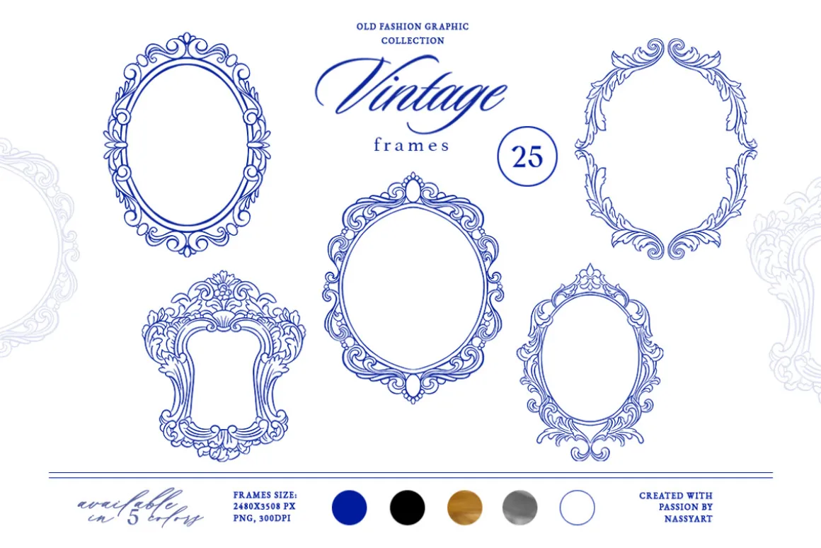 +420 Barbara Vintage Line Art Set