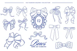 +420 Barbara Vintage Line Art Set