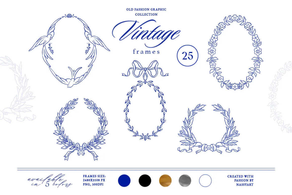 +420 Barbara Vintage Line Art Set