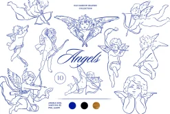 +420 Barbara Vintage Line Art Set