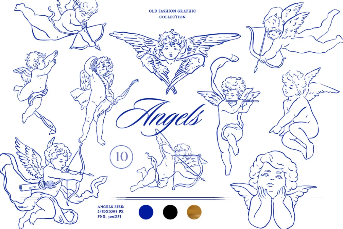 +420 Barbara Vintage Line Art Set