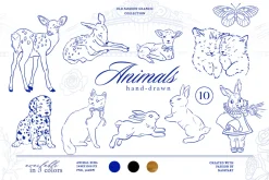 +420 Barbara Vintage Line Art Set