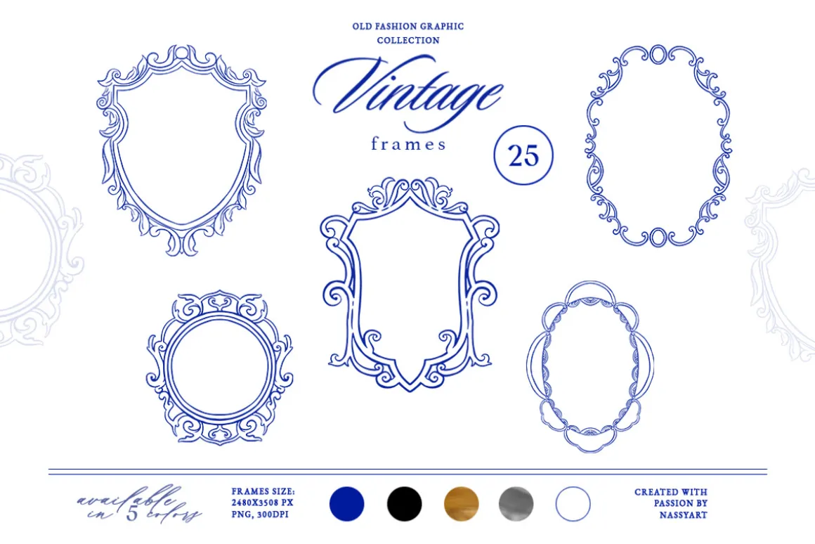 +420 Barbara Vintage Line Art Set