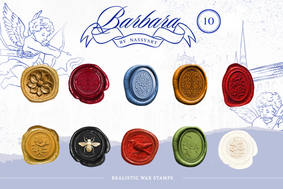+420 Barbara Vintage Line Art Set