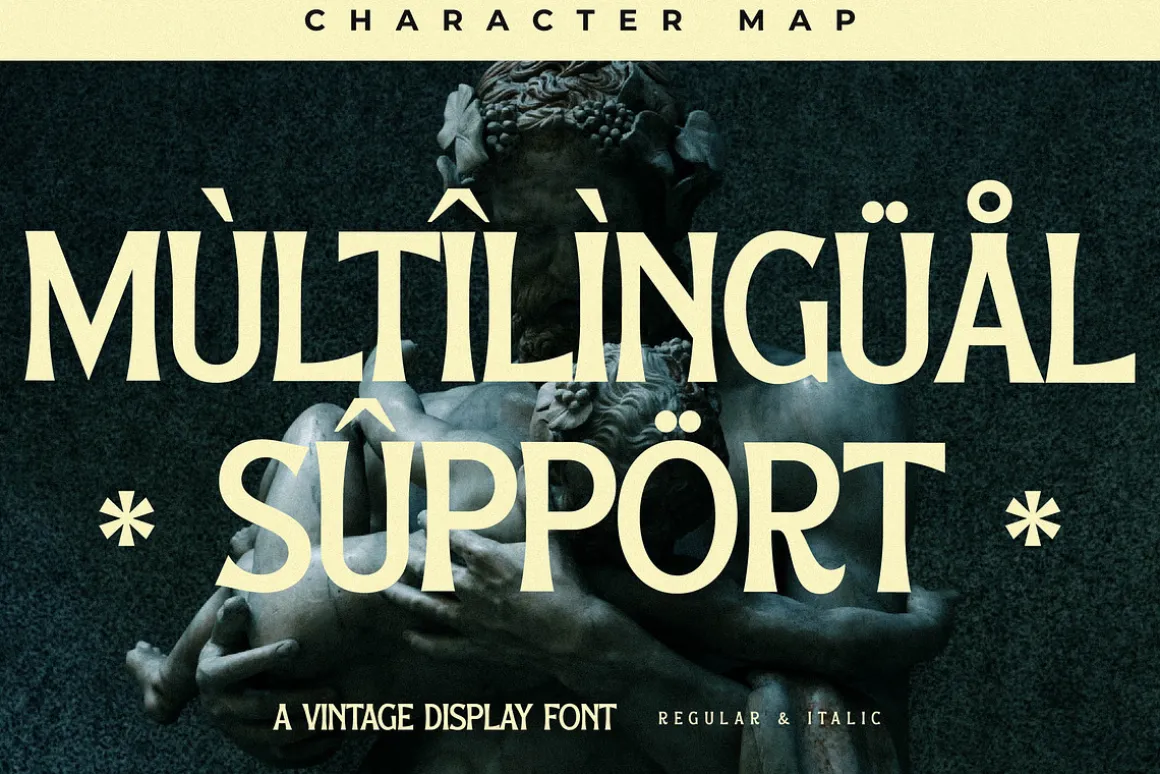 Barqen A Vintage Display Font LS