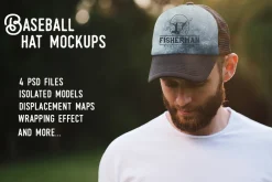Baseball hat mock up